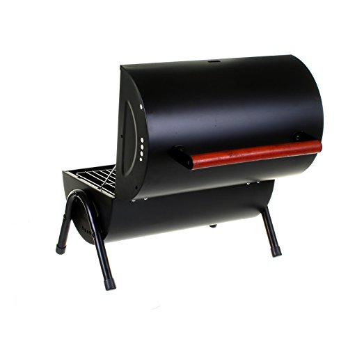 Marko Outdoor BBQ Portable Barrel Barbecue Steel Table Top Outdoor Garden Camping Picnic Grill - Image 5