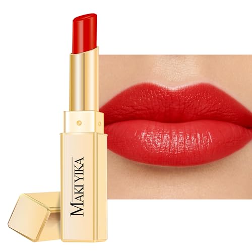 MAKI YIKA Moisture Red Lipstick for Women Hydrate Tinted Lip Balm for Mother's Day Dry Cracked Lips...