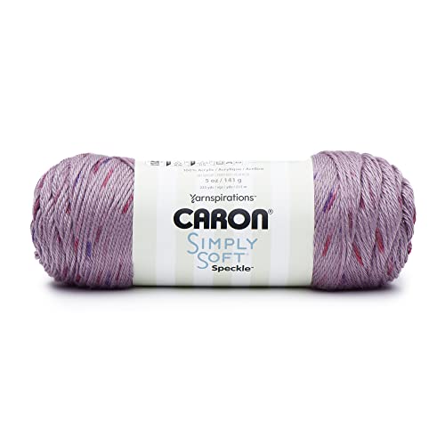 Image of Caron Simply Soft Snapdragon Speckle Yarn - 3 Pack of 141g /5oz - Acrylic - 4 Medium (Worsted) - 235 Yards - Knitting /Crochet