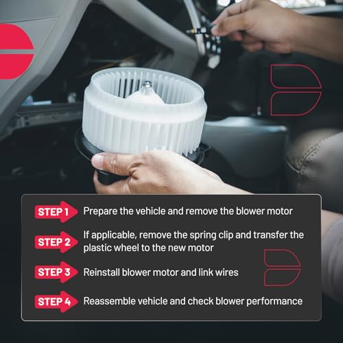 Image of BDFHYK AC Heater Blower Motor Fan 700169 Compatible with Ford 2006-2009 Fusion,Compatible with Lincoln 2007-2009 MKZ,2006-2006 Zephyr,2006-2009 Milan,HVAC Blower Motor Assembly 8E5Z19805A MM986 PM9277