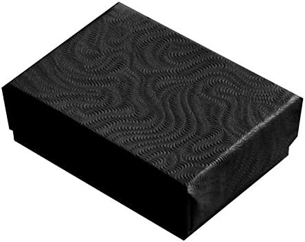 Swirl Black Cotton Filled Box #10 -Pack of 100