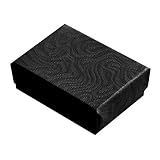 Swirl Black Cotton Filled Box #10 -Pack of 100