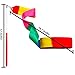 Aneco 14 pieces Dance Ribbons Streamers Rhythmic Gymnastics Ribbon with Rods for Art Dances, Baton Twirling, 14 colours