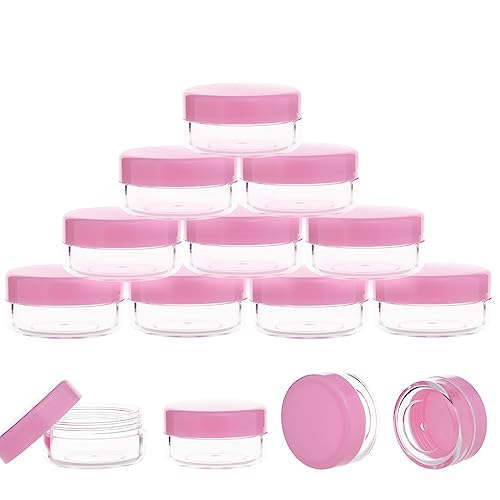10 Gram Sample Containers with Lids, 10 Pack Sample Jars, Small C...