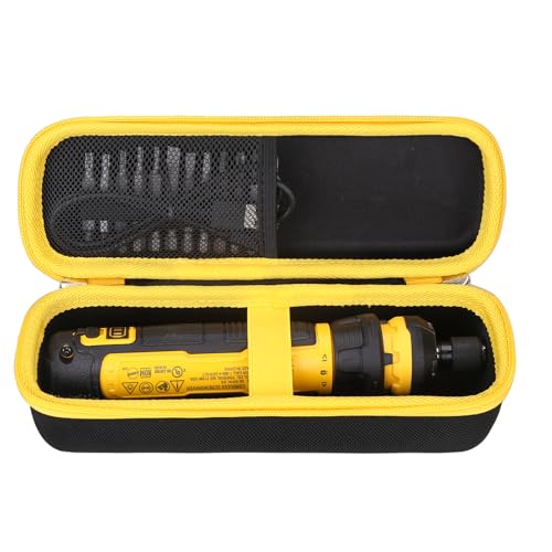 Image of Case for DEWALT Cordless Screwdriver with FLEXDRIVE Control and Screwdriving Bits DWHT66719 - Travel Protective Carrying Storage Bag (Black)