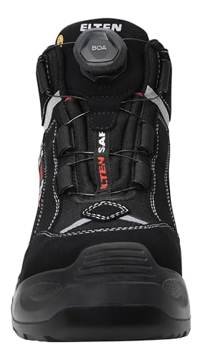 Foto von ELTEN Herren Elten Sikkerhedssko S3, mænd, sporty, letvægt, sort, plastik kasket, hurtig frigi Sicherheitsstiefel Sander Boa ESD S3 Gr e 44, Schwarz, 44 EU
