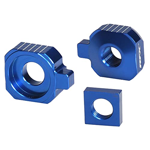 Blocs de réglage d'essieu arrière RFX Pro Bleu pour Husqvarna TC85 2015-2023
