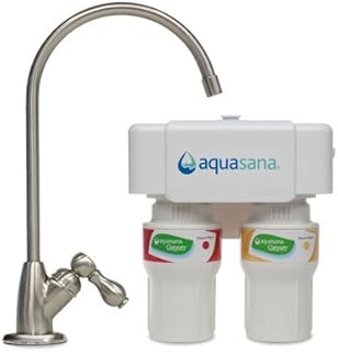 Aquasana 2 Stage Under Sink Water Filter System With Brushed