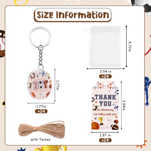 Image of Party Favors Theme Baby-Shower Keychain Set