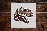 T-Rex Dinosaur Stencil DIY Reusable Craft and Painting Wall Stencils - 156 (8'x8')