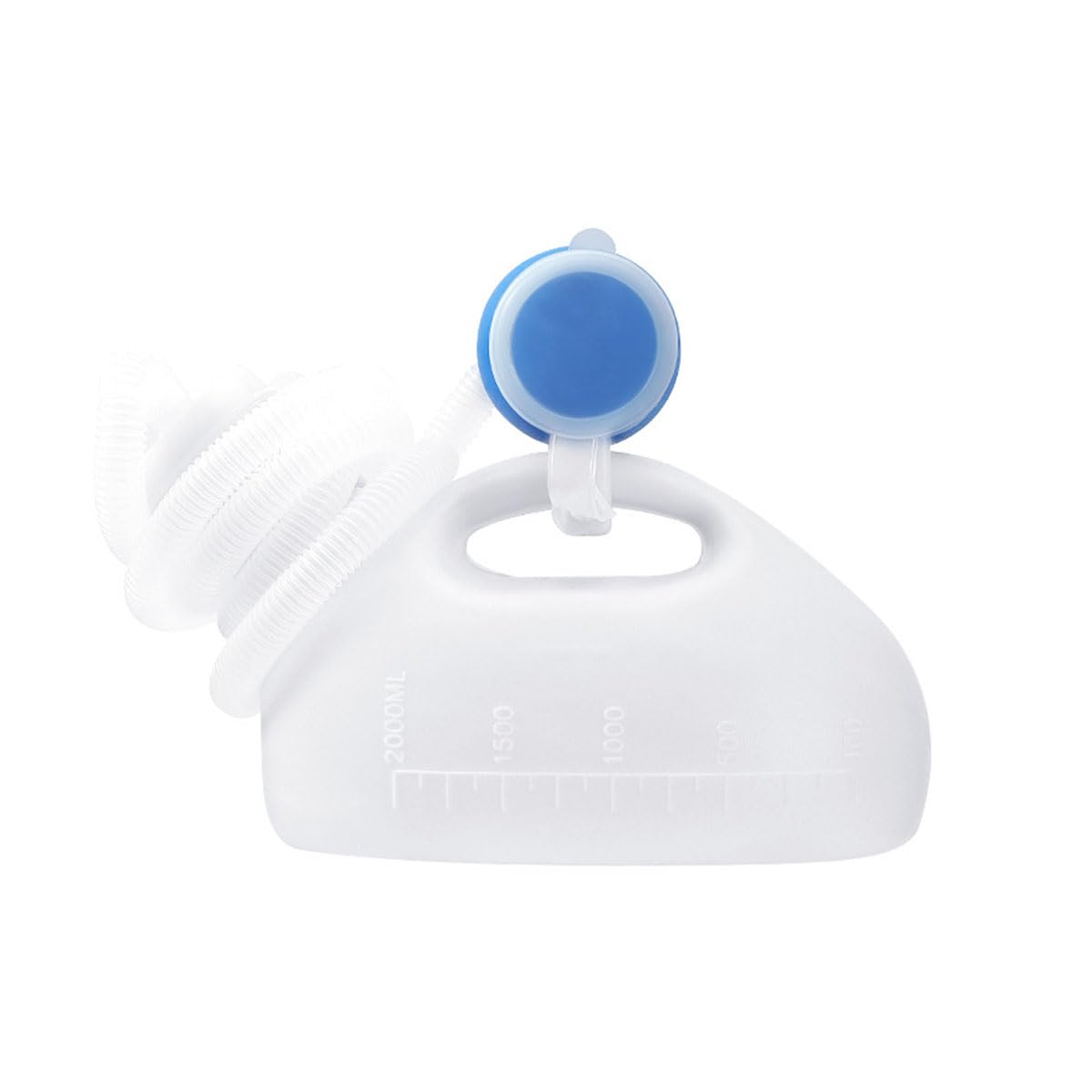Portable Male Urinal - 68oz with Hose & Lid -9