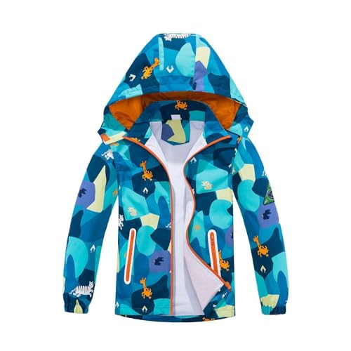 Generisch Cortavientos para niños con capucha desmontable para niños pequeños, regalo de bebé 2025 chaqueta de otoño chaqueta de bebé regalo de Navidad ropa de Navidad, Verde claro., 18-24 meses