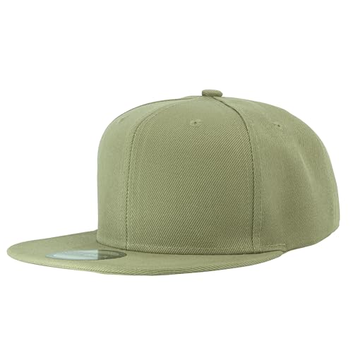 Image of Gelante Snapback Hats for Men - Flat Bill Brim Baseball Cap Hat - Plain Blank Adjustable