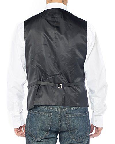 Salvatore Exte Men's Notch Lapel Casual Vest Modern Fit Dress Suit Waistcoat2