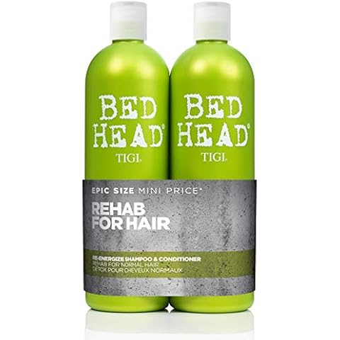 Bed Head by TIGI Re-Energise Daily Shampoo and Conditioner for Normal Hair, 2x750 ml Cover