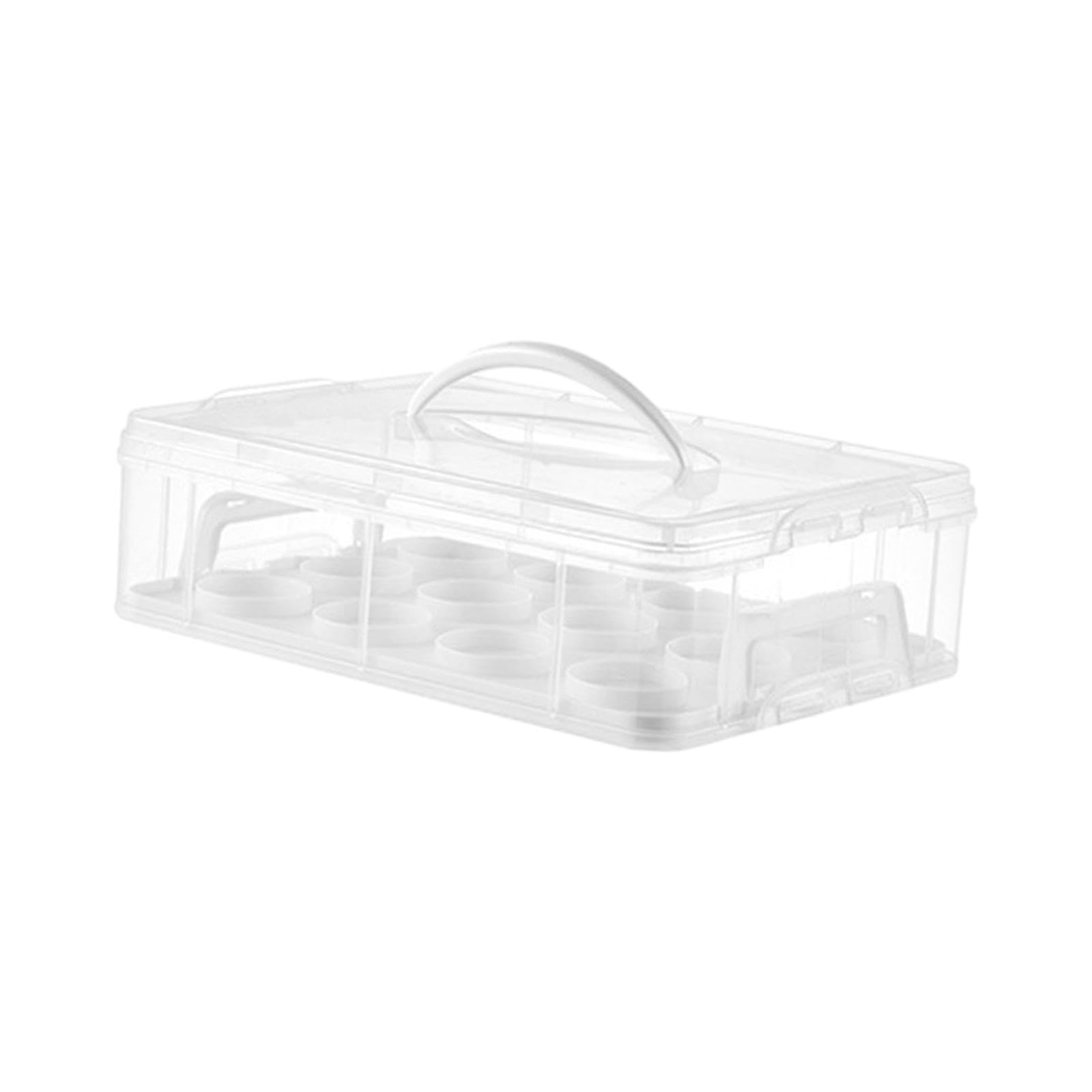 QUILSTM Cupcake Carrier Cupcake Holders Large Space Storing Cakes Muffins