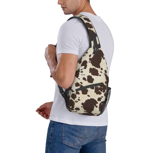 Cute Cow Print Bags For Women Men Sling Bag Cow Backpack Casual Daypack Backpacks for Travel Sports Running Hiking3