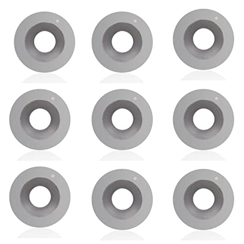 Set de 10 insertos redondos de carburo 15mm para torno de madera miniatura 2