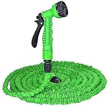 M2 ENTERPRISE 50Ft Flexible Garden Water Hose ike Wash Pipe Retractable Watering Expandable Hoses Sprayer Nozzle, Garden, Car Wash, Floor Clean Spray Gun to Watering Washing Cars