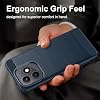 Funda para Honor X8d + Protector de pantalla de vidrio templado, carcasa de fibra de carbono azul, funda de silicona TPU suave para Honor X8d (6.77") 4