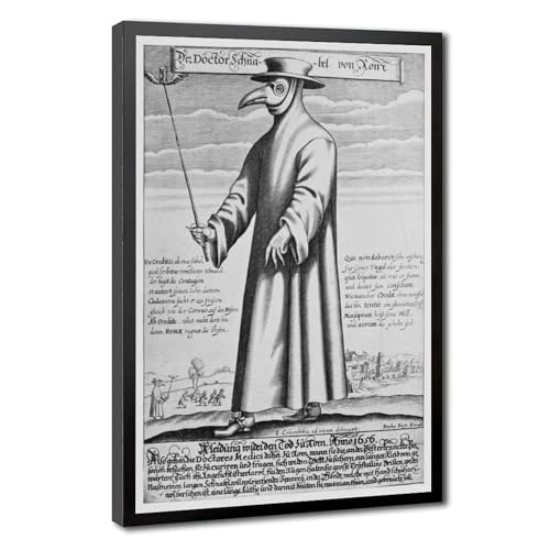 Toile Plague Doctor Dr Beaky pour habiller un grand mur vide de bureau