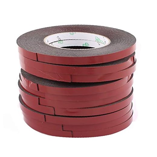 New Lon0167 10pcs 1CM Breite 10M Länge 1MM Dicke doppelseitige Dichtung Stoßfest Schwamm Band schwarz(10 Stück 1 CM Breite 10 Mt Lange 1 MM Dicke Doppelseitige Abdichtung StoÃfest Schwamm Band schwarz