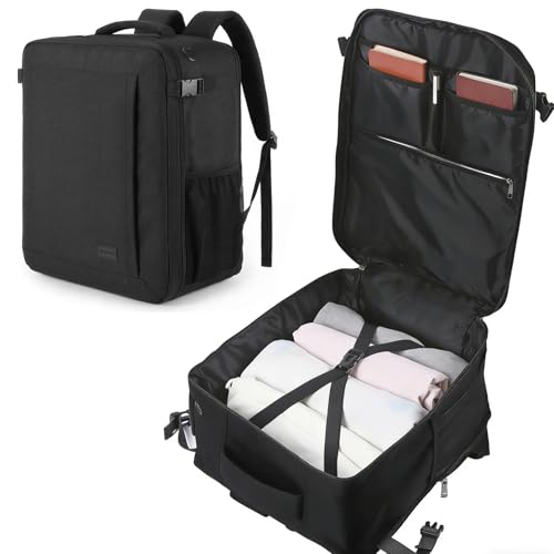 Jazoevid Mochila Viaje Cabina Avion Maleta Cabina 55x40x20 para Ryanair Mujer Trolley 55x40x20cm Mochilas de Viaje para TUI Bolso Maletas Equipaje de Mano para Lufthansa Hombre para Portatil