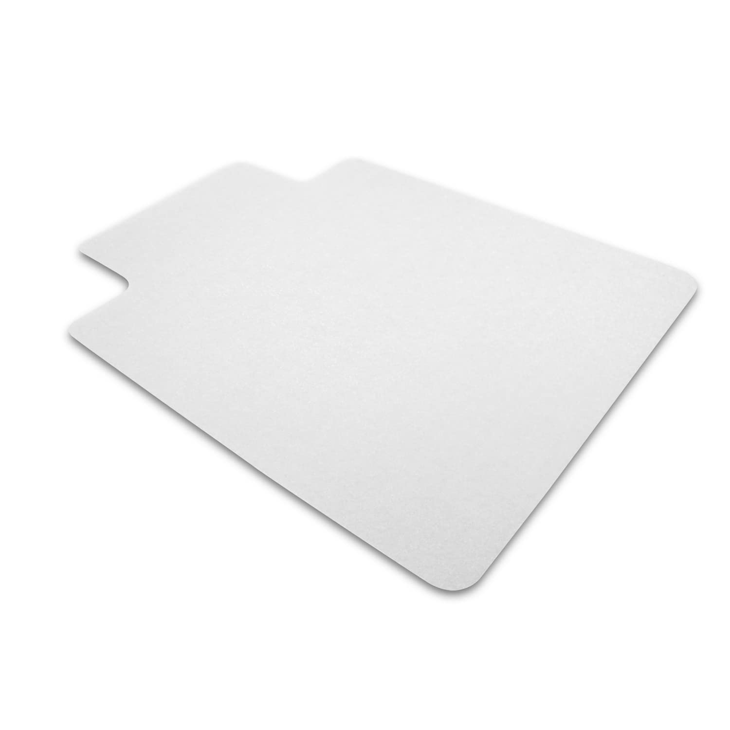 FloortexValuemat® Vinyl Lipped Chair Mat for Hard Floor - 48" x 51"