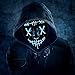 Halloween Scary Mask LED Mask LED Purge Mask [2PACK] LED Light Up Mask EL Wire Light Up for Festival Cosplay Halloween Costume Halloween Festival Party.