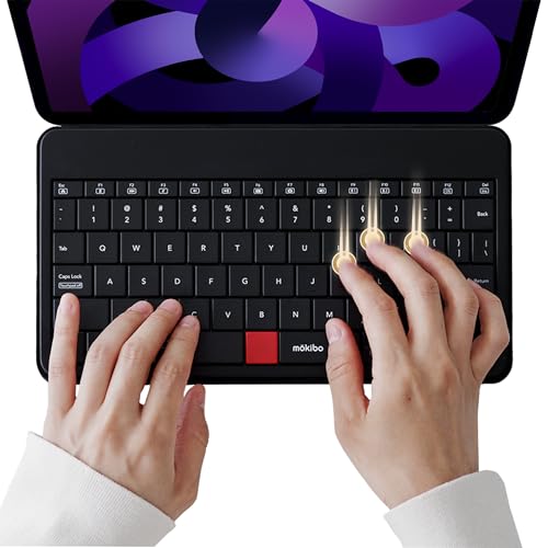 MOKIBO Fusion Keyboard, Universal, Portable All-in-One with Built-in Touchpad, Bluetooth, iPad, Mac, Windows, Android, Chrome OS