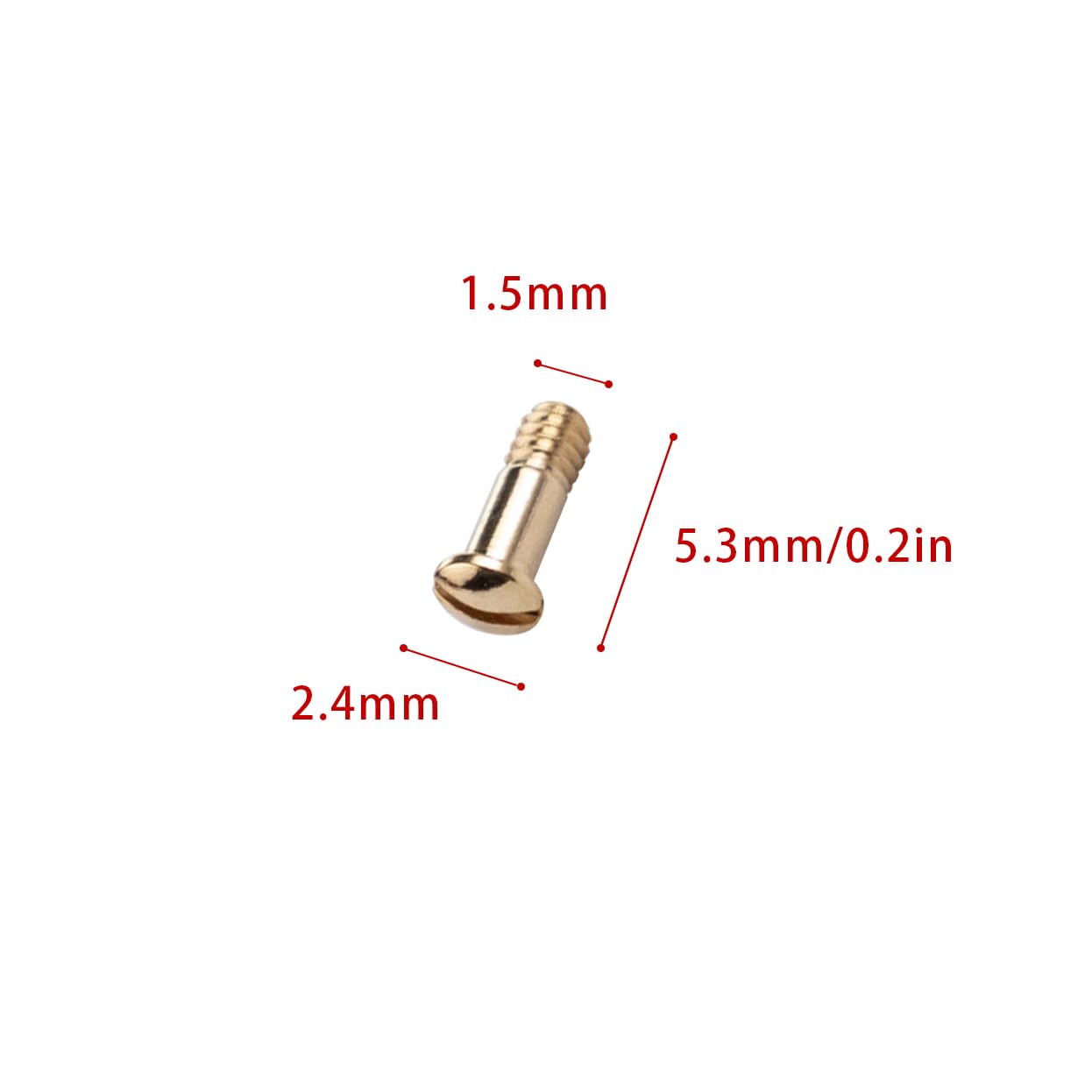 HiCycle2 Sunglasses Screws Replacement for RAY BAN RB2132 RB4165 RB4371 Sunglasses Repair Kit (Set of 4),Screwdriver(gold) - Image 4