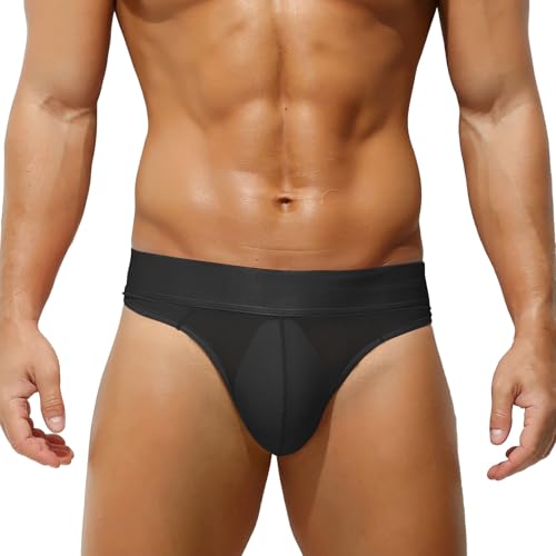 KAREN SPACE Men's thong underwear, Sexy Low Rise G Strings T-Back Under Panties
