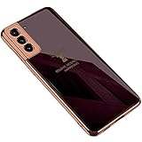 Galaxy S21 5G ケース/カバー メッキ TPU ソフト カバー ケース/カバー サムスン ギャラクシー S21 5G ソフトケースおしゃ れ アンドロイド スマフォ スマホ スマートフォンケース/カバー[Galaxy S21 5G(ワイン)]