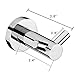 crw Chrome Towel Hook Double Robe Hook Bathroom Wall Coat Hanger Stainless Steel