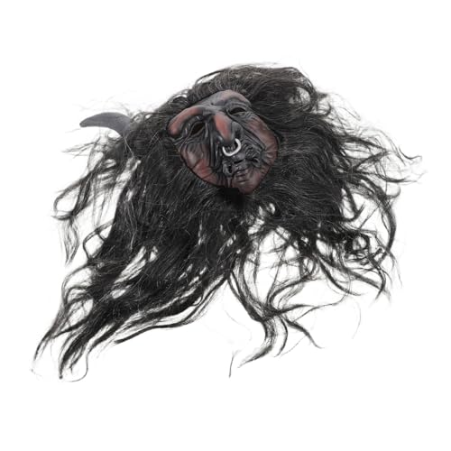 Masque de mascarade Halloween idéal pour costume d'horreur gris