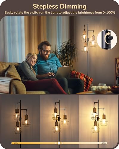 Edishine HFLDC1B Dimmable Farmhouse Floor Lamp thumb #2