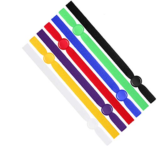 300 Pieces Sewing Elastic Band Cord with Adjustable Buckle Flat Ear Bands Stretchy Ear Loop Lanyard Adjustable Sewing Earmuff Rope for DIY Craft Making Supplies (Multi-Colors)