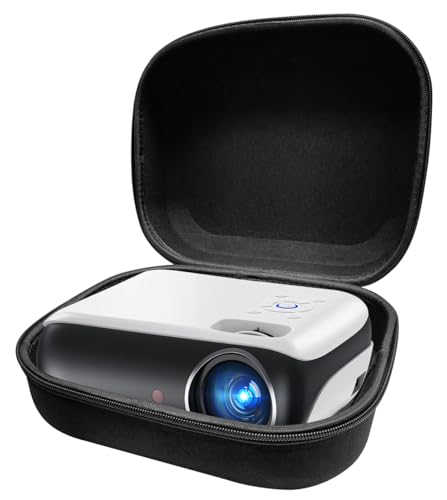 Funda rígida compatible con proyector mini HAPPRUN Native 1080P Bluetooth miniatura 1