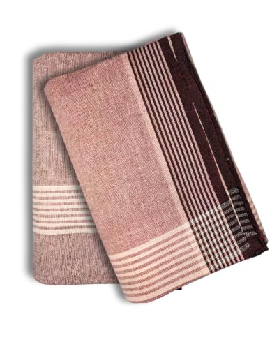 Image of Self Design Blended Solid cotton lungi for men | Daily Wear, Home Wear & Relaxation | 2 Meter | Unstitched