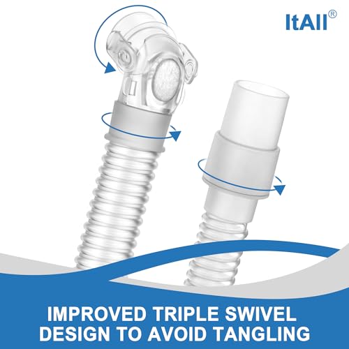Image of Replacement Set for Airfit P10，Headgear Tube Frame Assembly for P10，Improved Swivel Design Without Leakage, Added Flexibility & Lower Noise, ItAll Supplies for CPAP Users (No Cushion)
