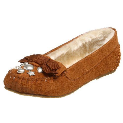 UNIONBAY Little Kid/Big Kid Miracle-g Moccasin,Chestnut,4 M US Big Kid