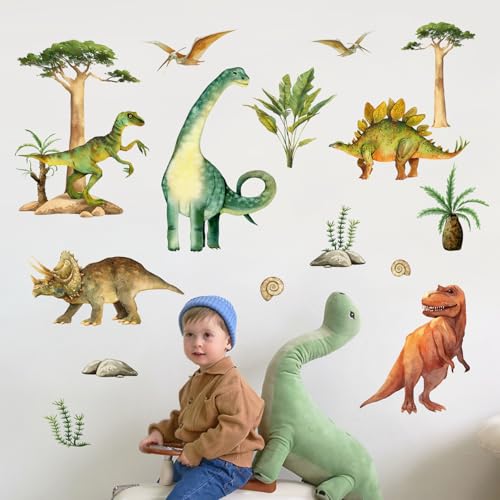 Vinilos decorativos grandes de dinosaurio para pared miniatura 3