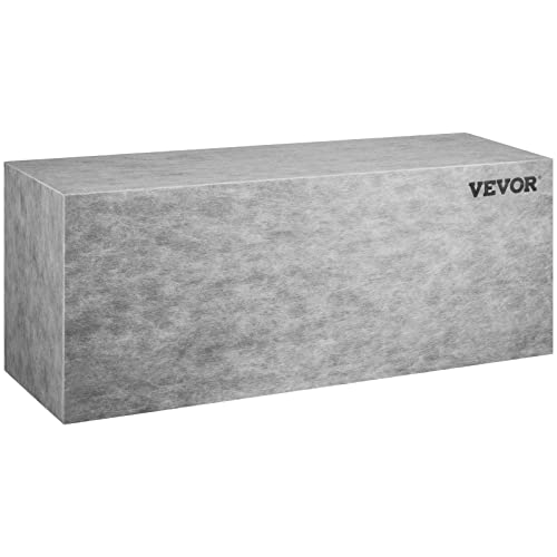 Image of VEVOR Tile Shower Seat, 47.2 inch x 16 inch x 20 inch Ready to Tile Shower Seat, Factory Waterproof & 100% Leak Proof Tileable Shower Corner Seat, 440 lbs Load-Bearing Rectangular Board Shower Bench, Grey
