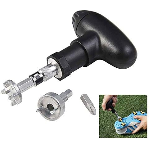 Shuzhu Golf Spike Wrench Shoes Removal Gifts Adjustment Tool Cleats Replacement Track Ripper Screw Install Stainless Steel Intech Aid Christmas Cover
