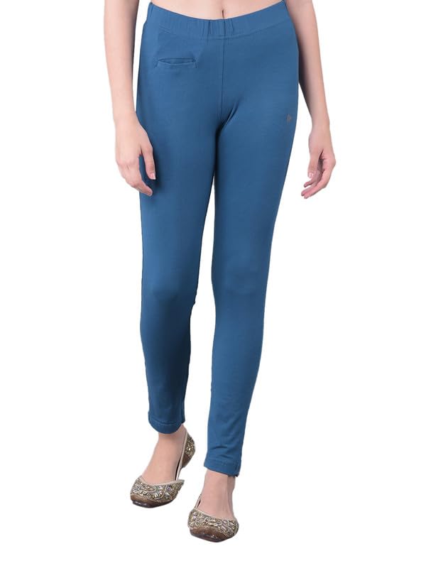 Image of Comfort Lady Women Cotton Blend Regular for Casual,Formal and Daily Use Kurti Pants /Trouser with Front Pocket