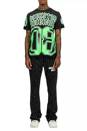 Men's Alpine Rhinestone Stacked Flare Pant