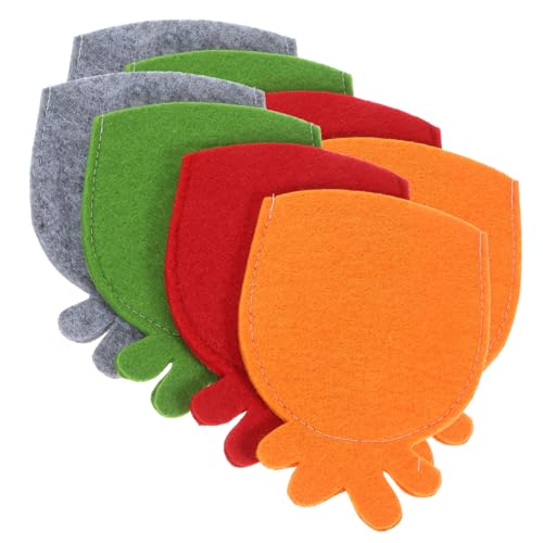 Gogogmee 8pcs Chicken Egg Set Pineapple Adorable Egg Bags Easter Egg Storage Holder Egg Holder Egg Protectors Bags Egg Protectors Holder Egg Bags Decor Egg Protectors for Easter Felt