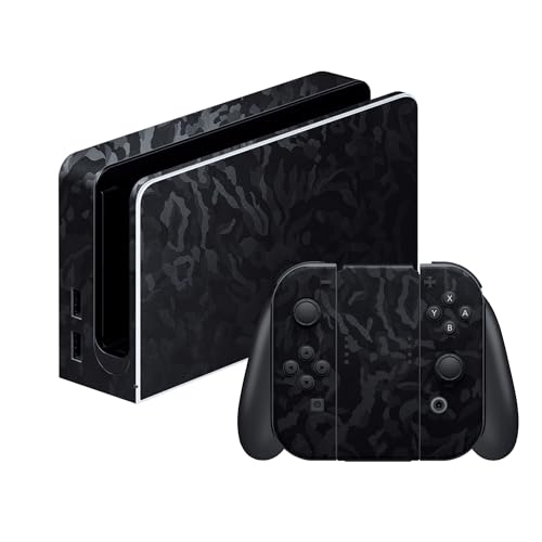 Image of Razer Console Skin: Switch - Full Wrap - Premium 3M Cast Vinyl - Scratch Protection - Unique Designs & Finishes - Easy Application - Black Camo