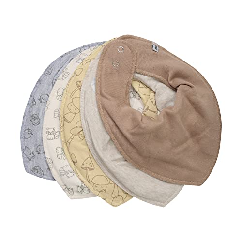 PIPPI made with love Unisex Baby Bandana Bib (5-pack) Baby...