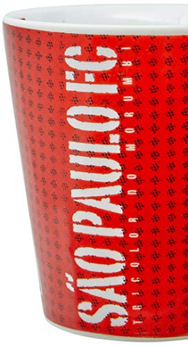 Caneca Porcelana São Paulo Times de Futebol Vermelho/Preto/Branco - Imagem 3